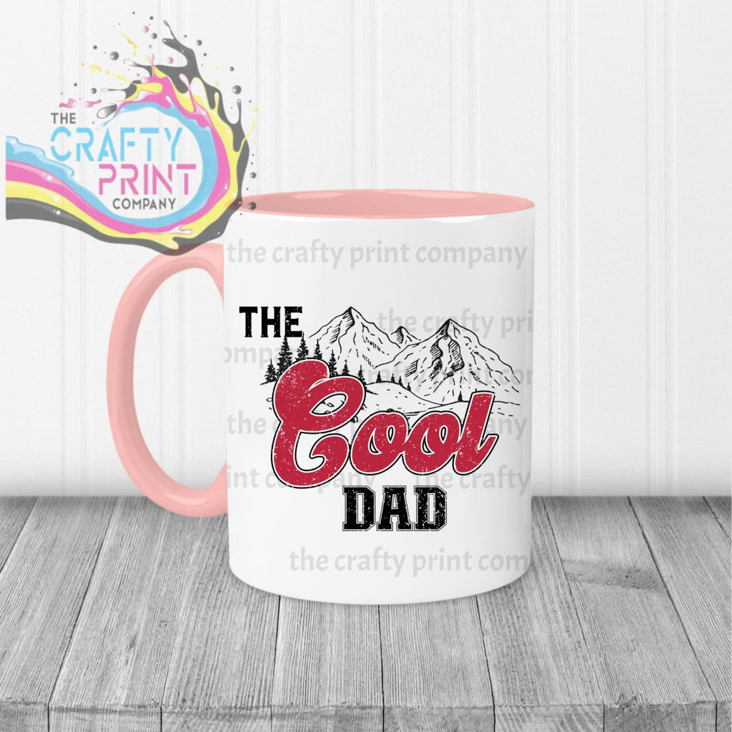 The Cool Dad Mug - Pink Handle & Inner - Mugs
