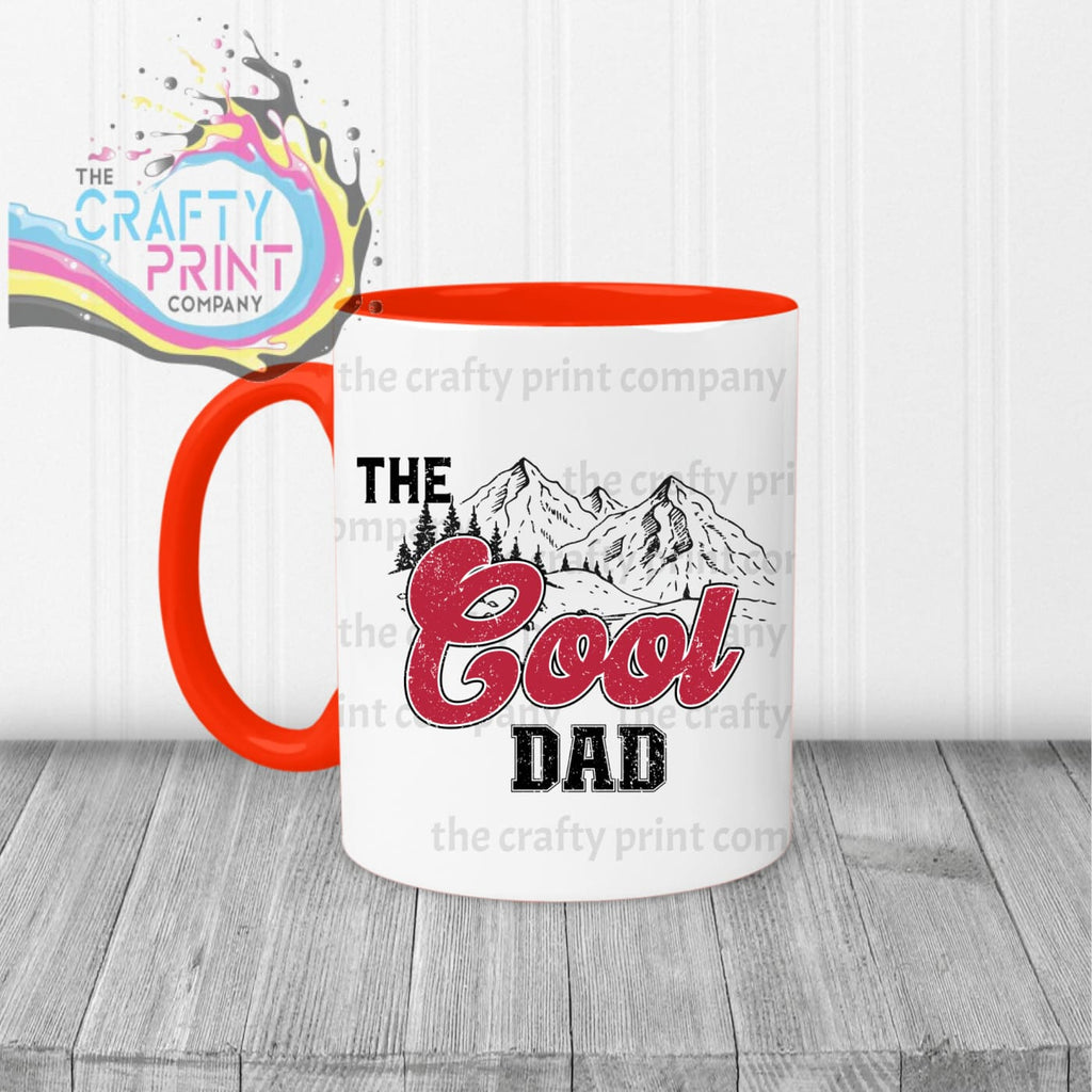 The Cool Dad Mug - Red Handle & Inner - Mugs