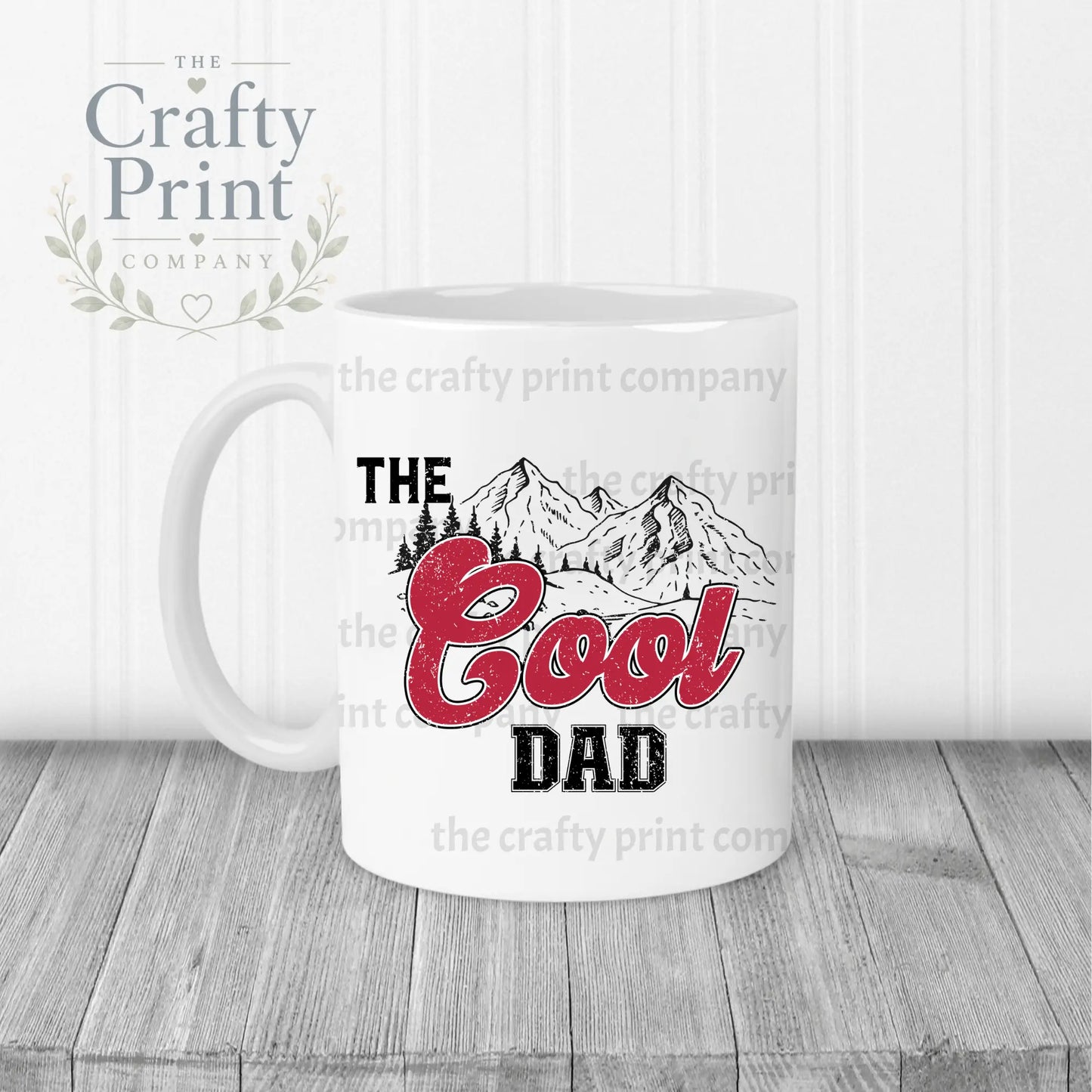 The Cool Dad Mug - White Handle & Inner - Mugs