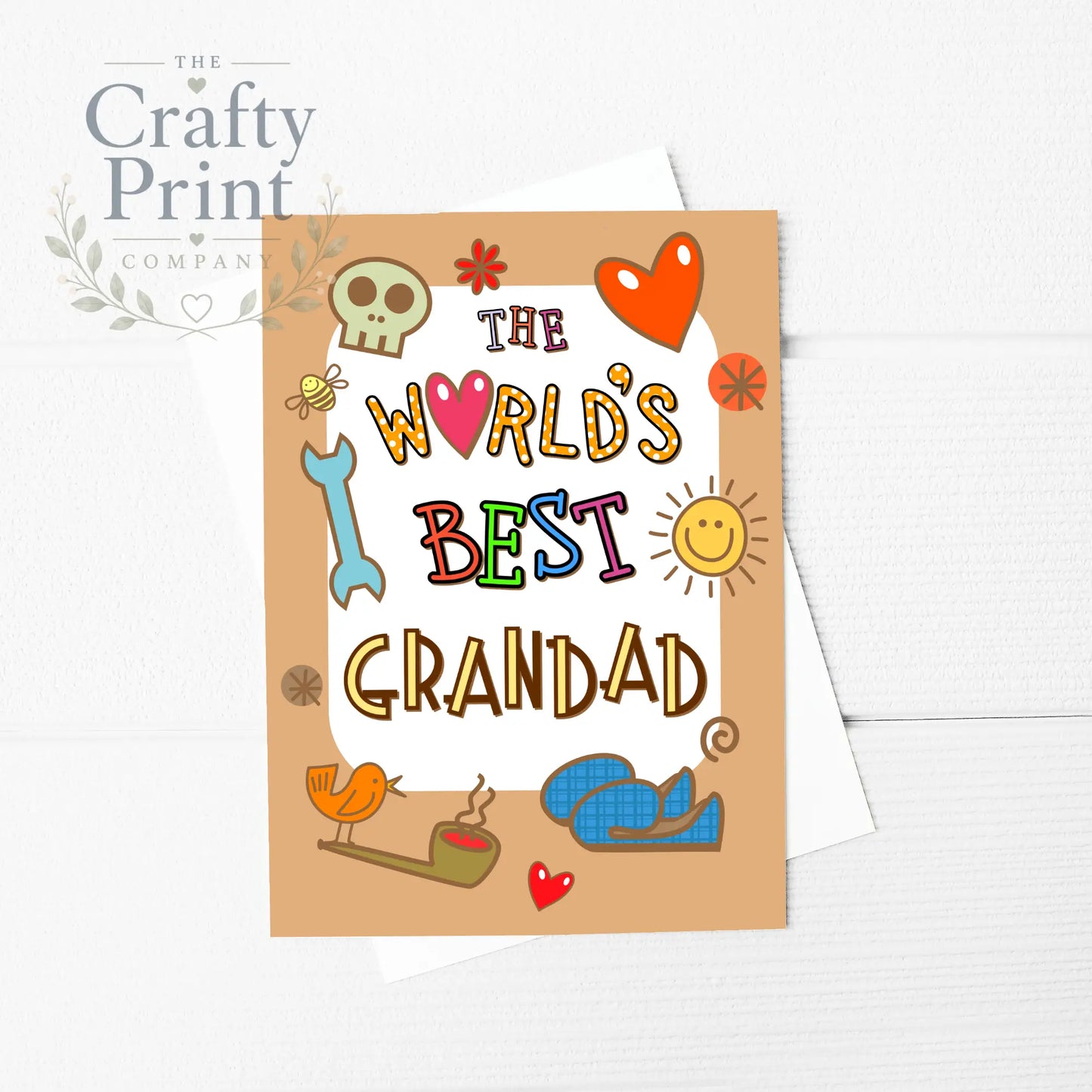 The World’s Best Grandad A5 Card & Envelope - Greeting Note
