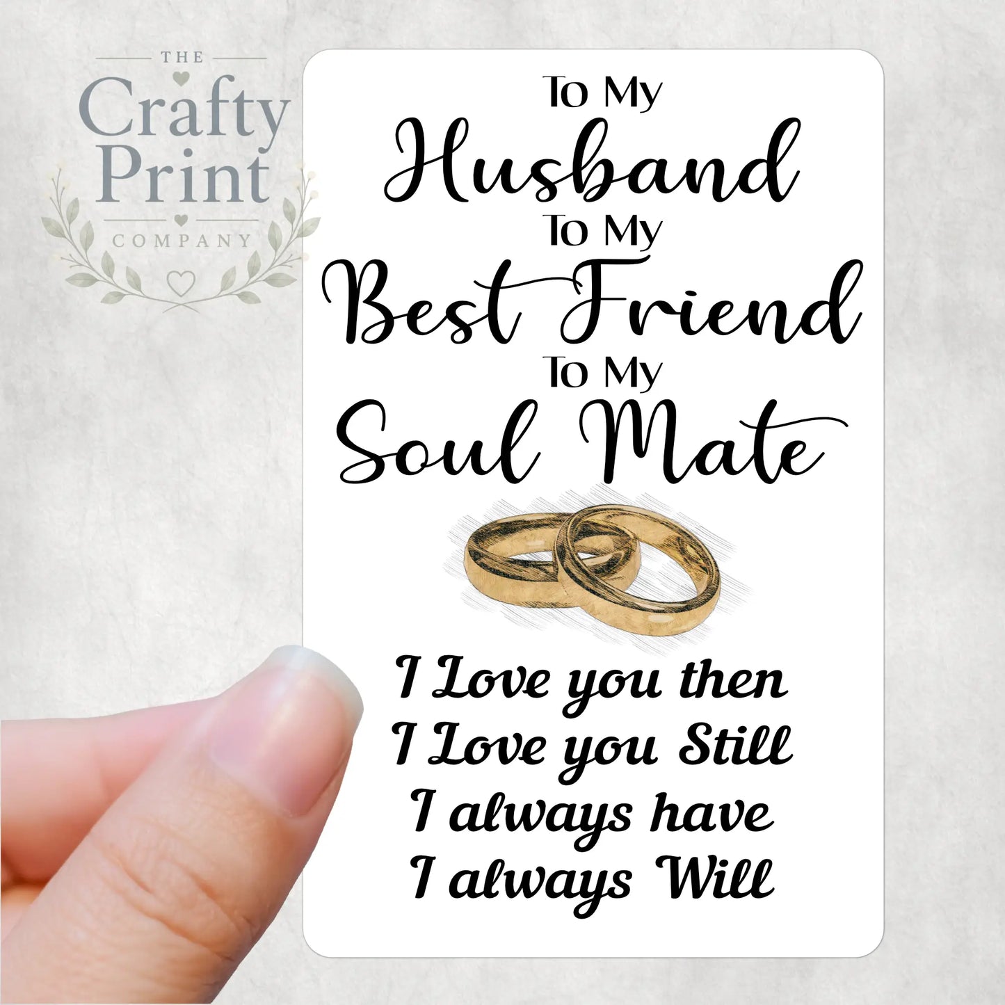 To My Relation Best Friend Card for Wallet - Plastic