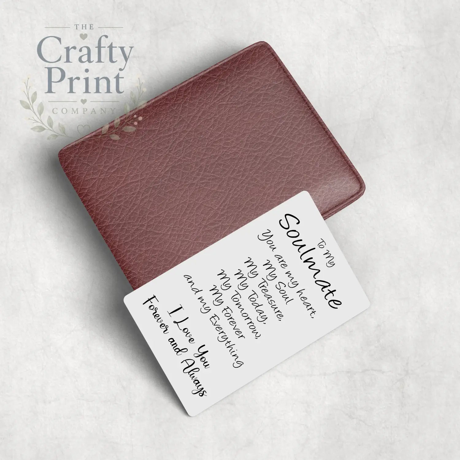 To my Soul Mate Card for Wallet - Handbag & Accessories