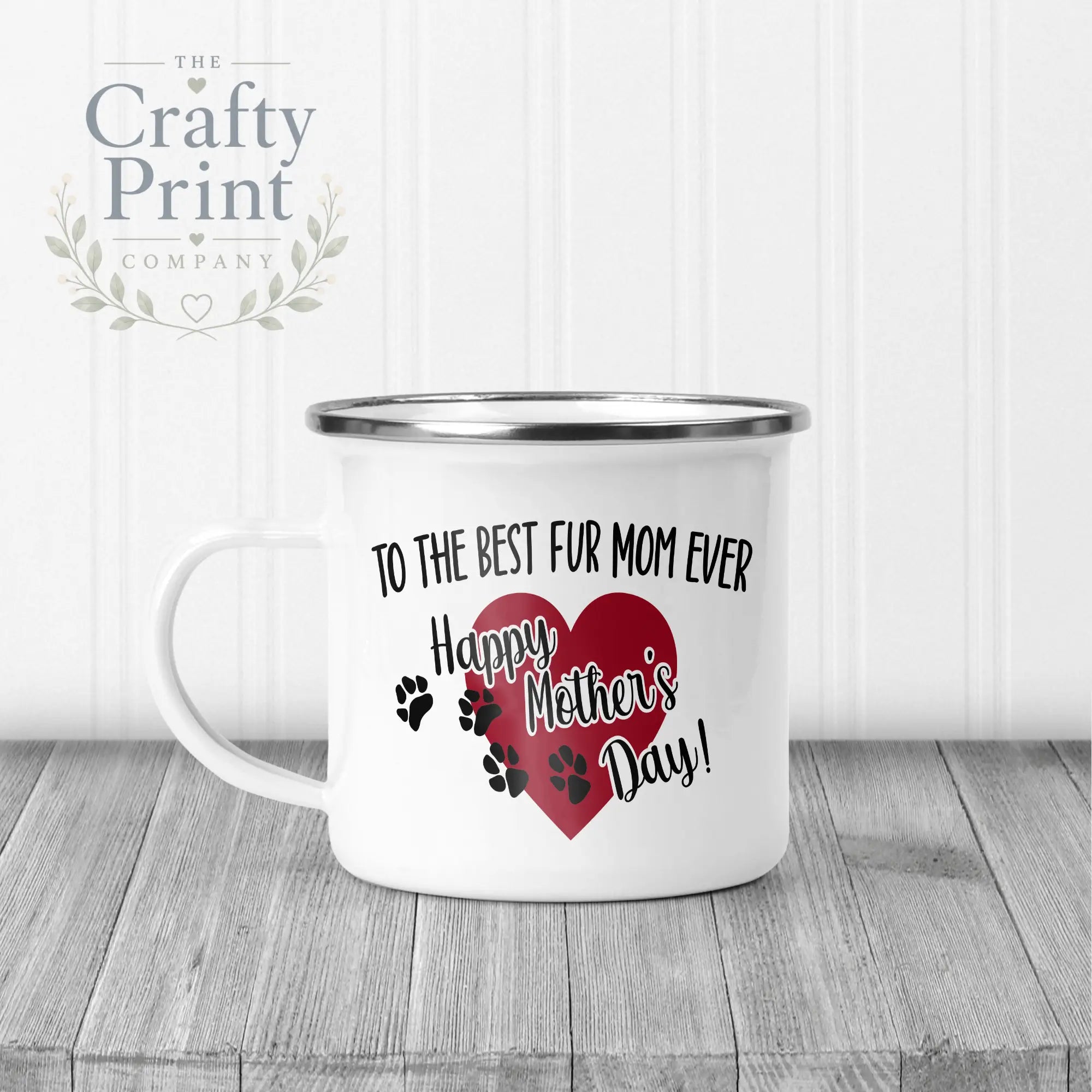 To the Best Fur Mom Ever Mug - Enamel - Mugs