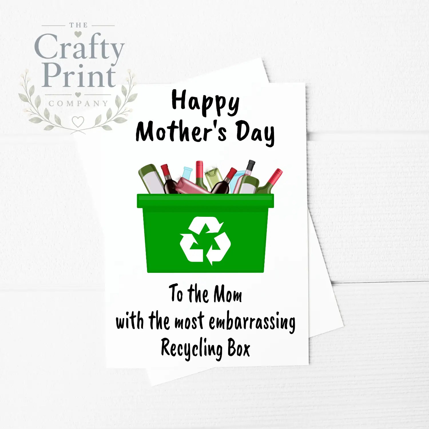 To the Mum with most embarrassing Recycling Box Funny