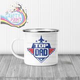 Top Dad Mug - Enamel - Mugs
