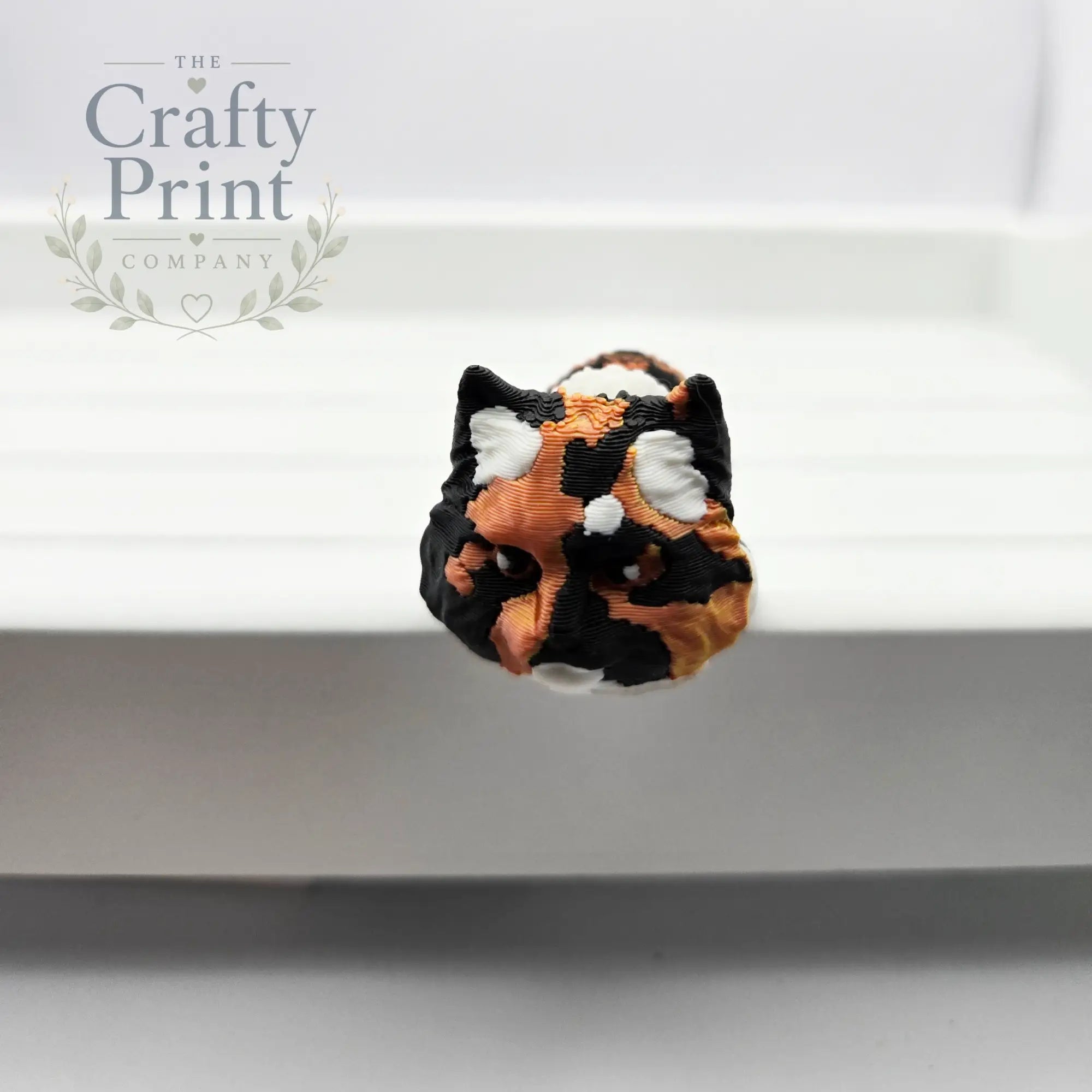 Tortoiseshell Cat Articulated Flexi Keyring / Fidget