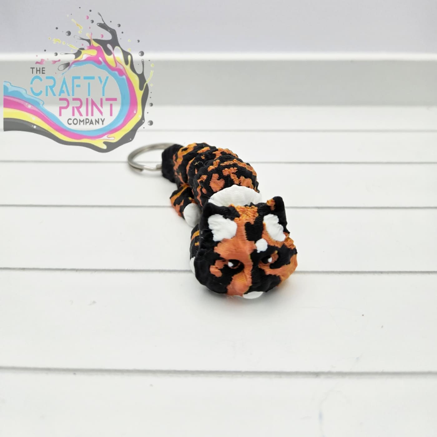 Tortoiseshell Cat Articulated Flexi Keyring / Fidget