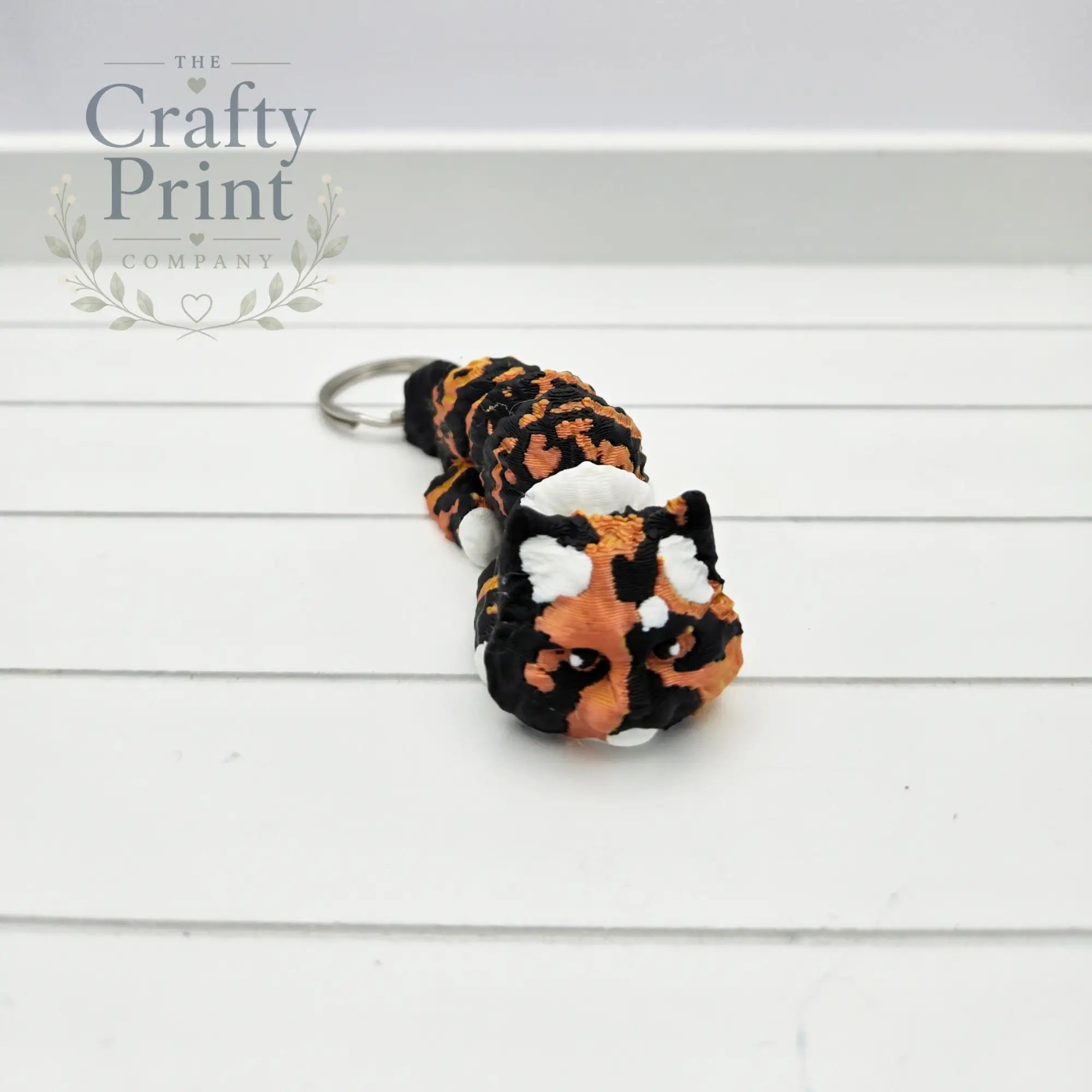 Tortoiseshell Cat Articulated Flexi Keyring / Fidget