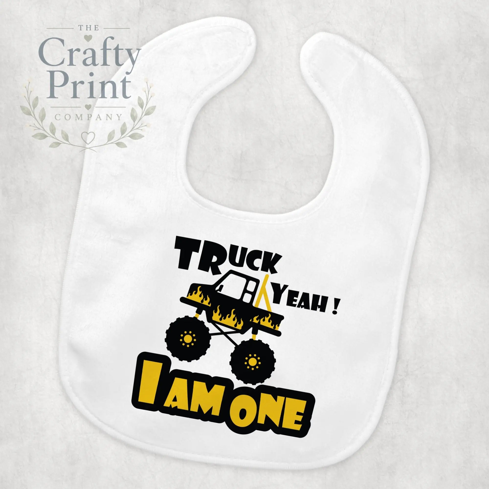 Truck Yeah! I am One Birthday Baby Bib - & Toddler Clothing