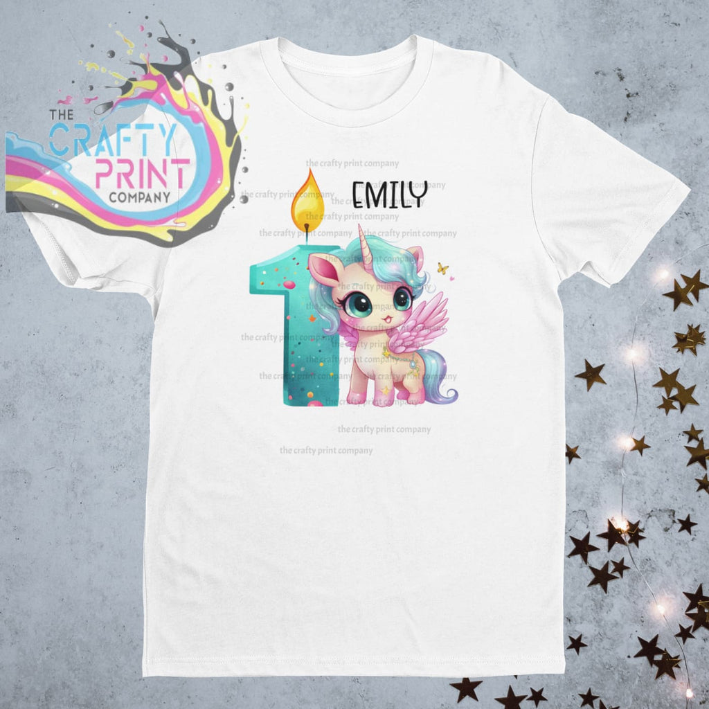 Unicorn Age Birthday Children’s T-shirt - One - Shirts &