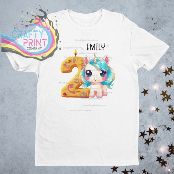 Unicorn Age Birthday Children’s T-shirt - Two - Shirts &