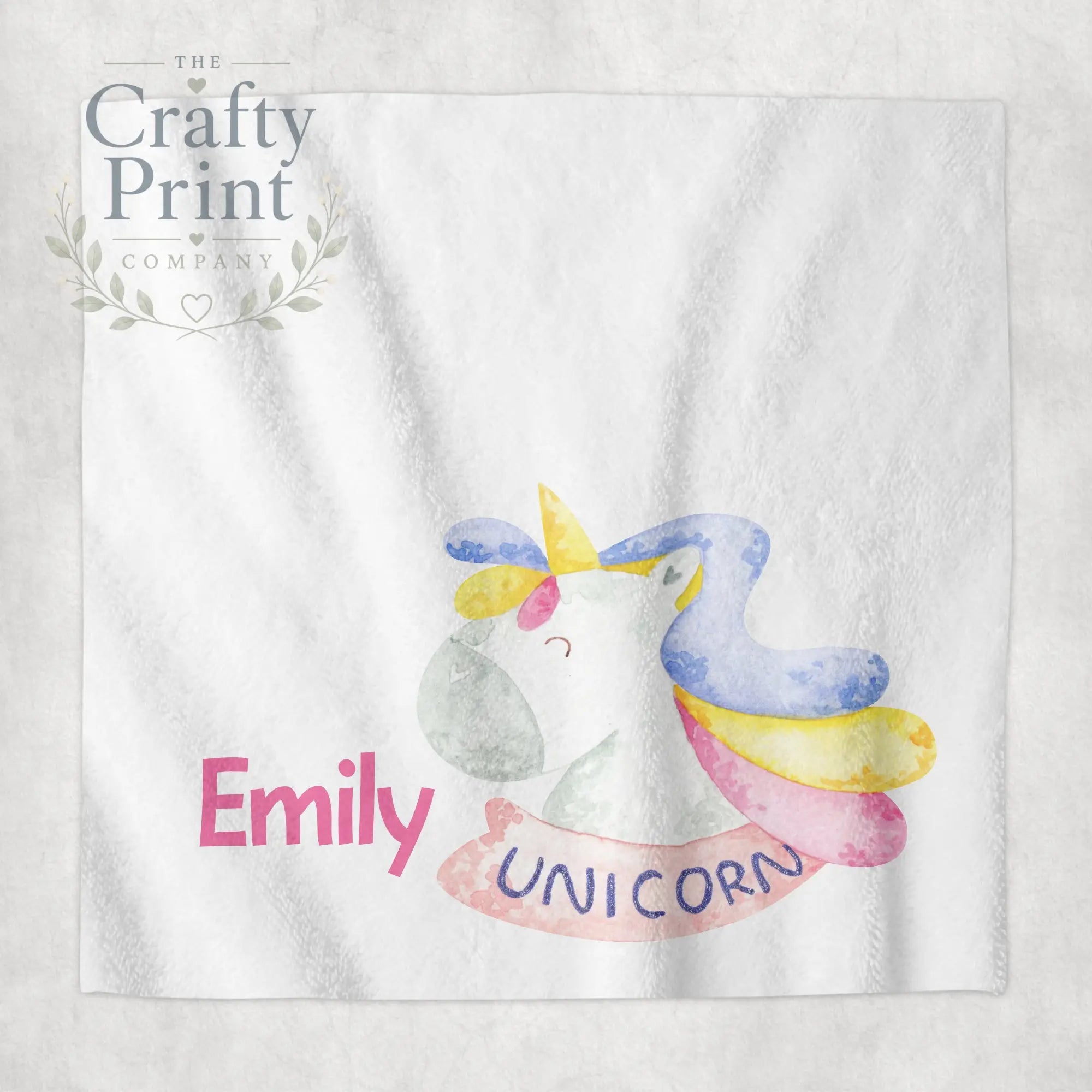 Unicorn Head Personalised Face Cloth - Bath Towels &