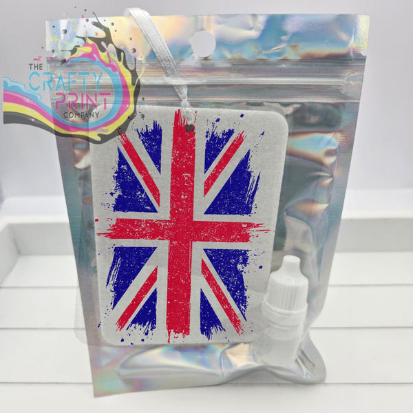Union Jack Flag Car Air Freshener - Vehicle Fresheners