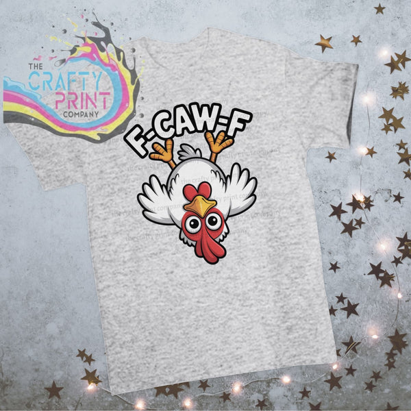Upside Down Rooster F-Caw-F T-shirt - Ash Grey - Shirts &