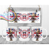 VE Day Girl Teddy Mug - White - Mugs