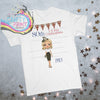 VE Day Vintage Girl Personalised Children’s T-shirt - White