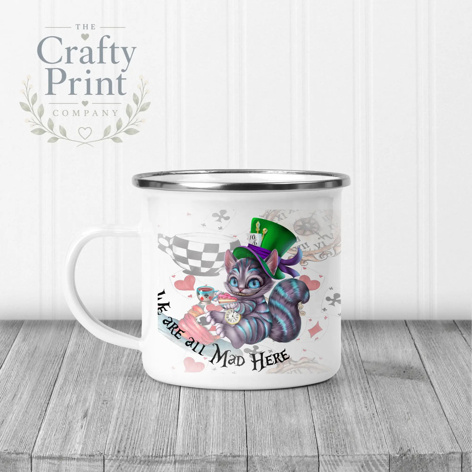 We are all Mad Here Mug - Enamel - Mugs