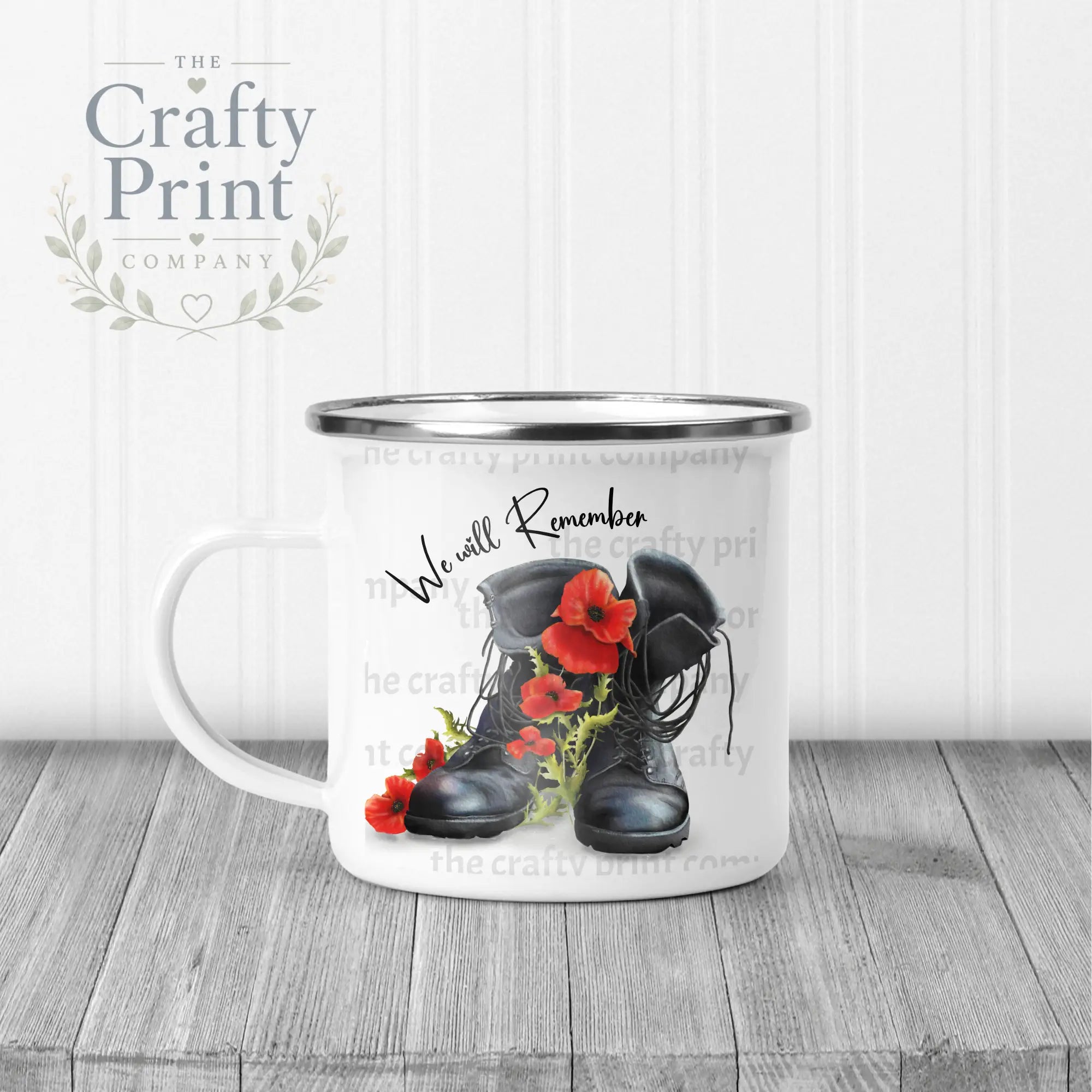 We Will Remember Remembrance Mug - Enamel - Mugs