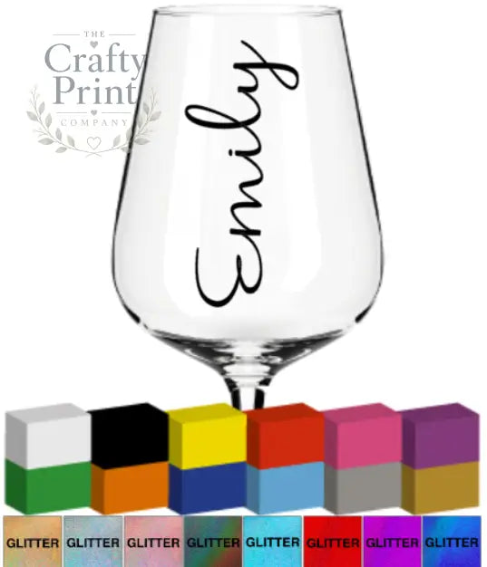 Wedding Champagne Flute Name V2 Personalised Decal