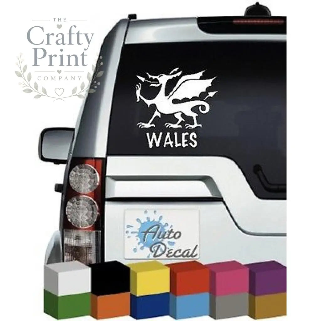 Welsh Dragon (Wales) Novelty Car Sticker - Bumper Stickers