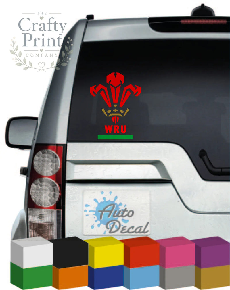 Welsh Rugby Vinyl Novelty Car Sticker - Bumper Stickers
