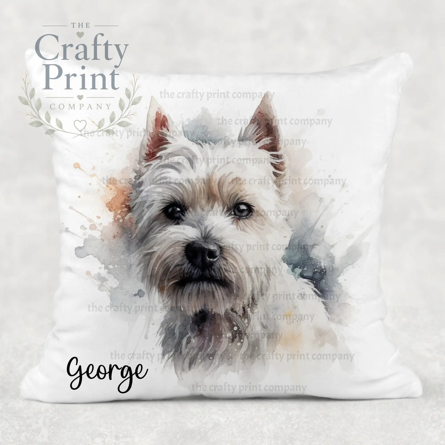 West Highland Terrier Cushion - Chair & Sofa Cushions