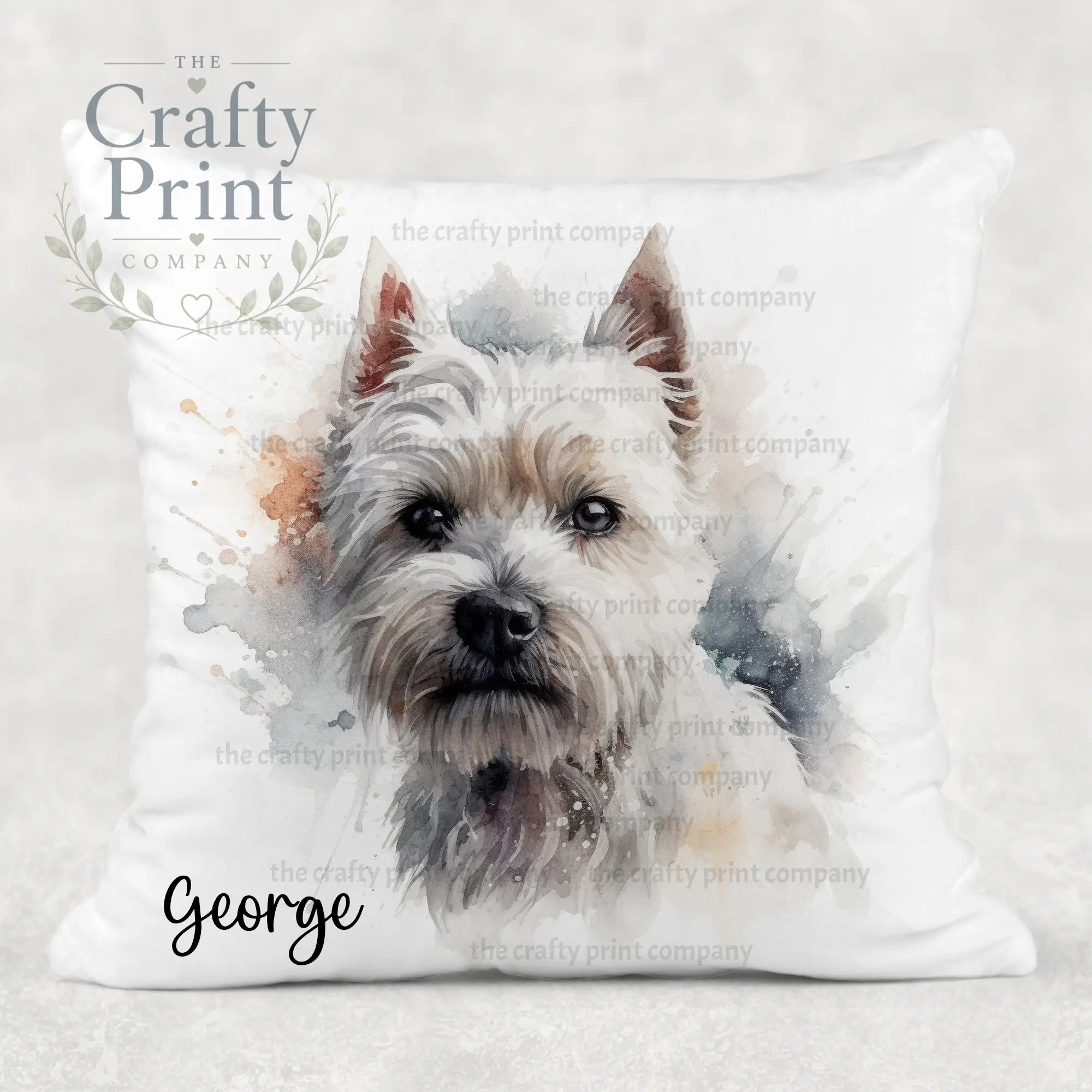 West Highland Terrier Cushion - Chair & Sofa Cushions
