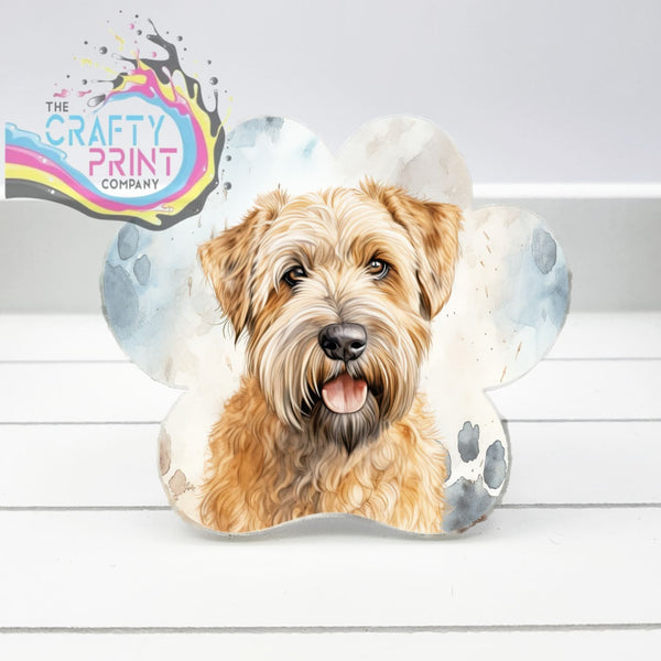 Wheaton Terrier Acrylic Paw Print Car Vent Clip on Air