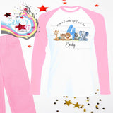 When I wake up will be Four Safari Animals Birthday Pyjamas