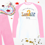 When I wake up will be Two Safari Animals Birthday Pyjamas