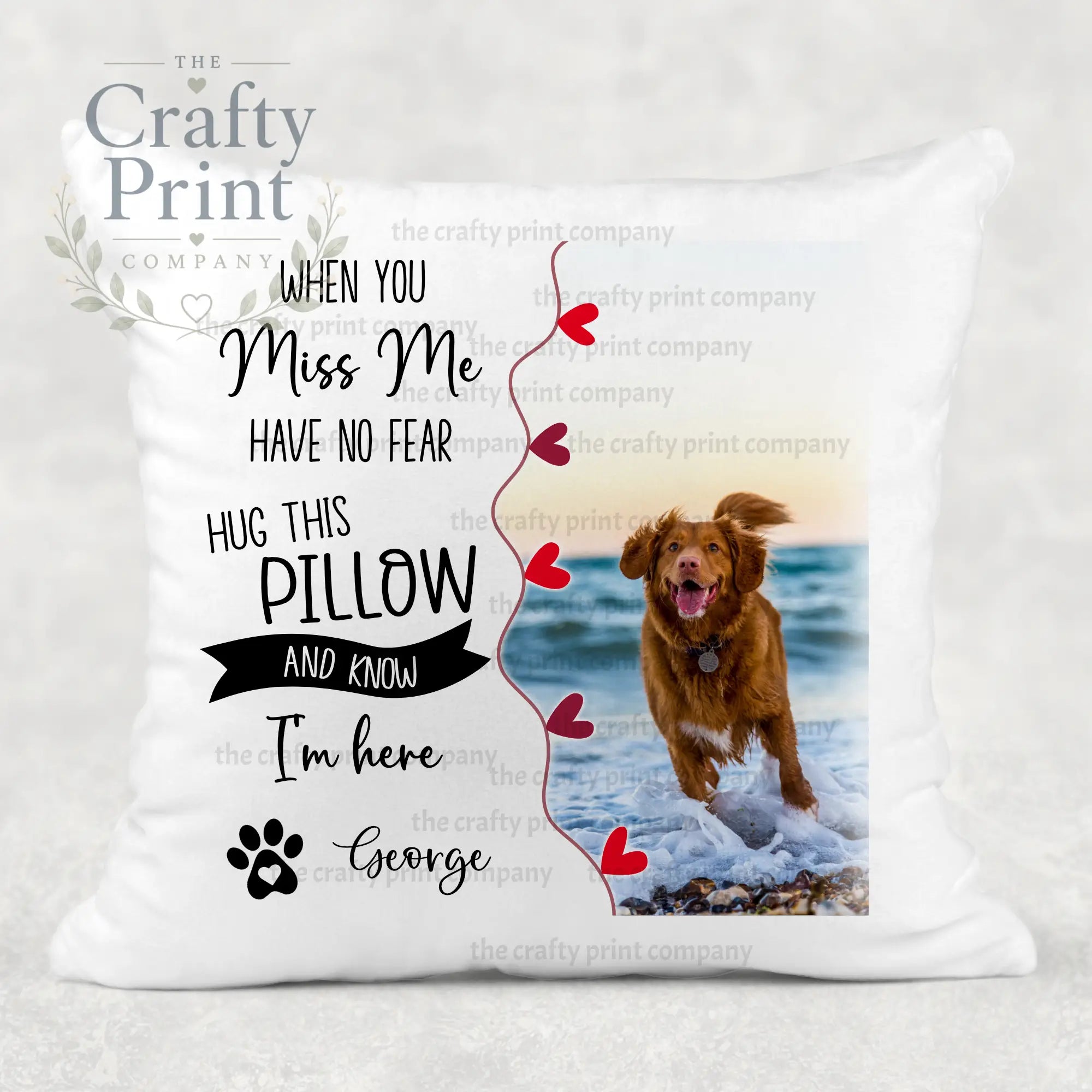 When you miss me have no fear Pet Memorial Cushion - Chair