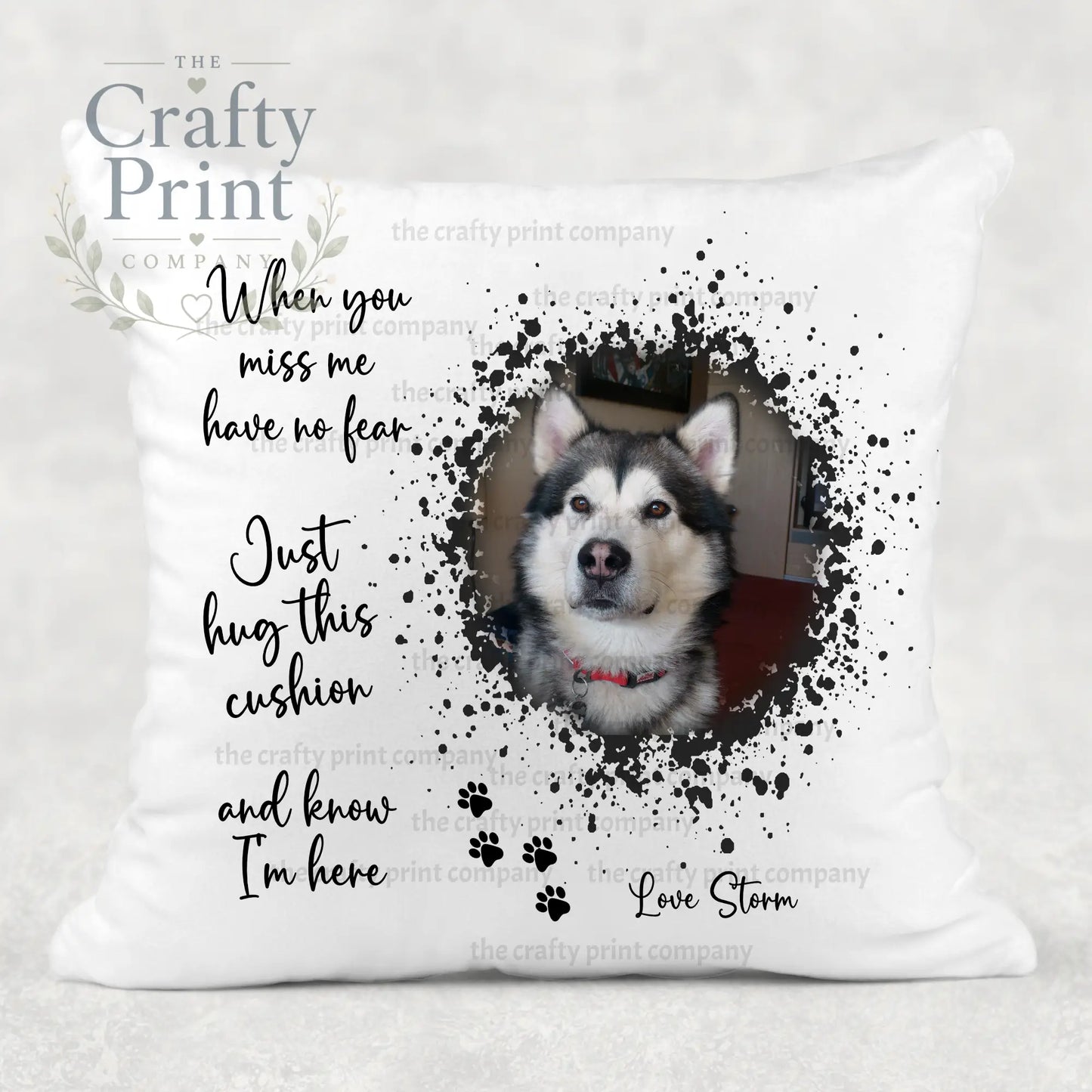 When you miss me have no fear V3 Pet Memorial Cushion