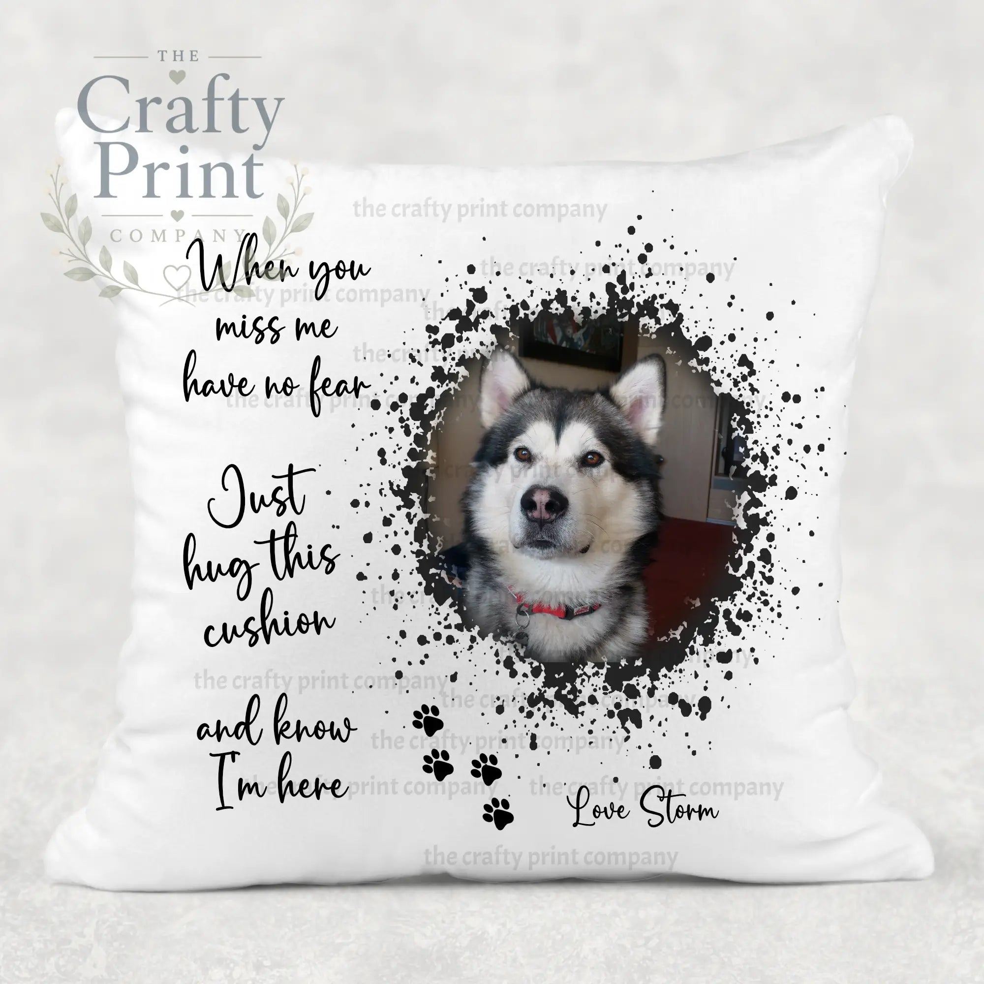 When you miss me have no fear V3 Pet Memorial Cushion
