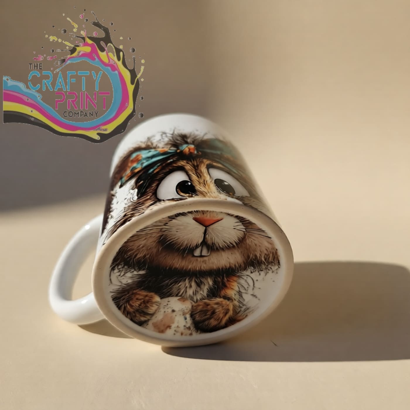 Whismical Rabbit Mug with suprise mouth - Mugs
