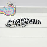 White Tiger Articulated Flexi Fidget Toy