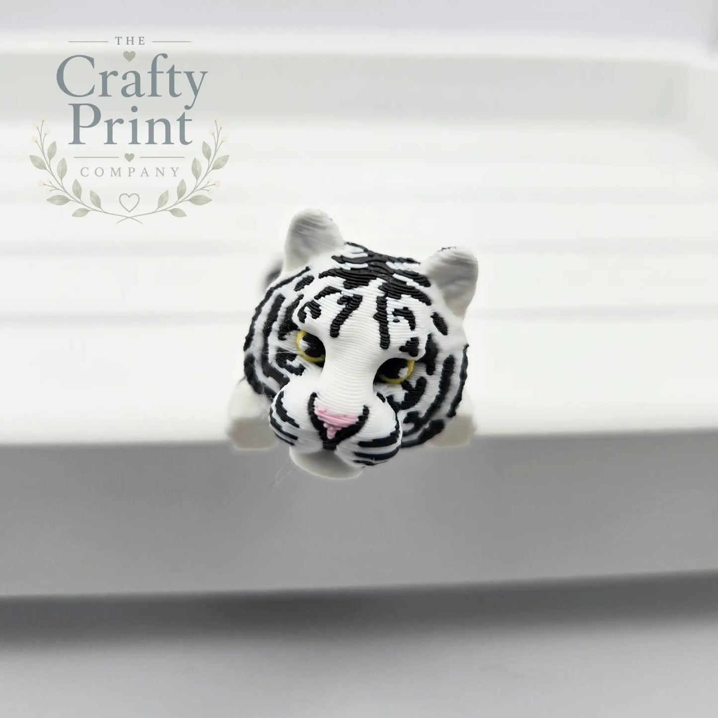 White Tiger Articulated Flexi Fidget Toy