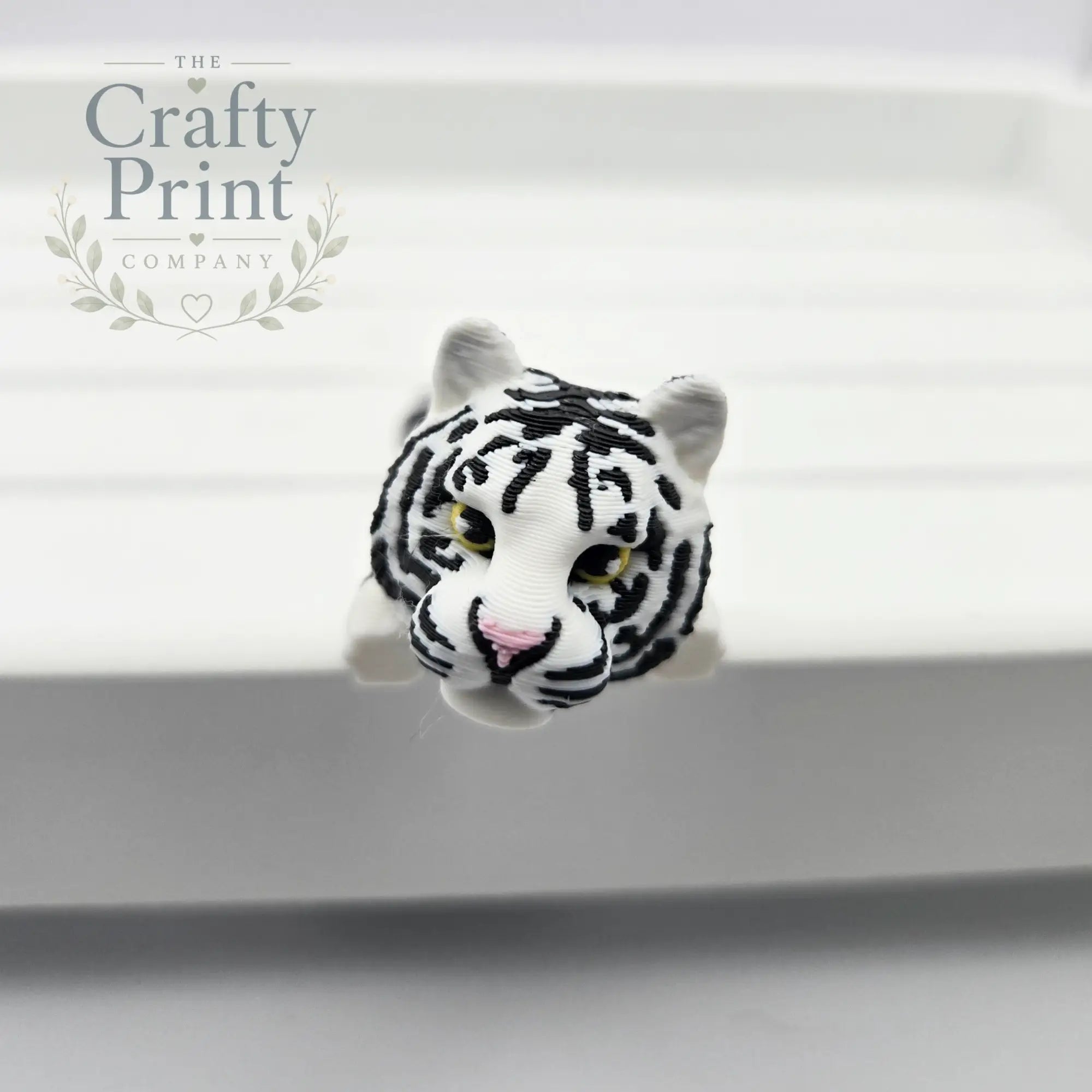 White Tiger Articulated Flexi Fidget Toy