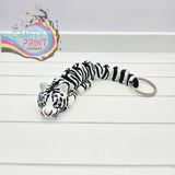 White Tiger Articulated Flexi Fidget Toy