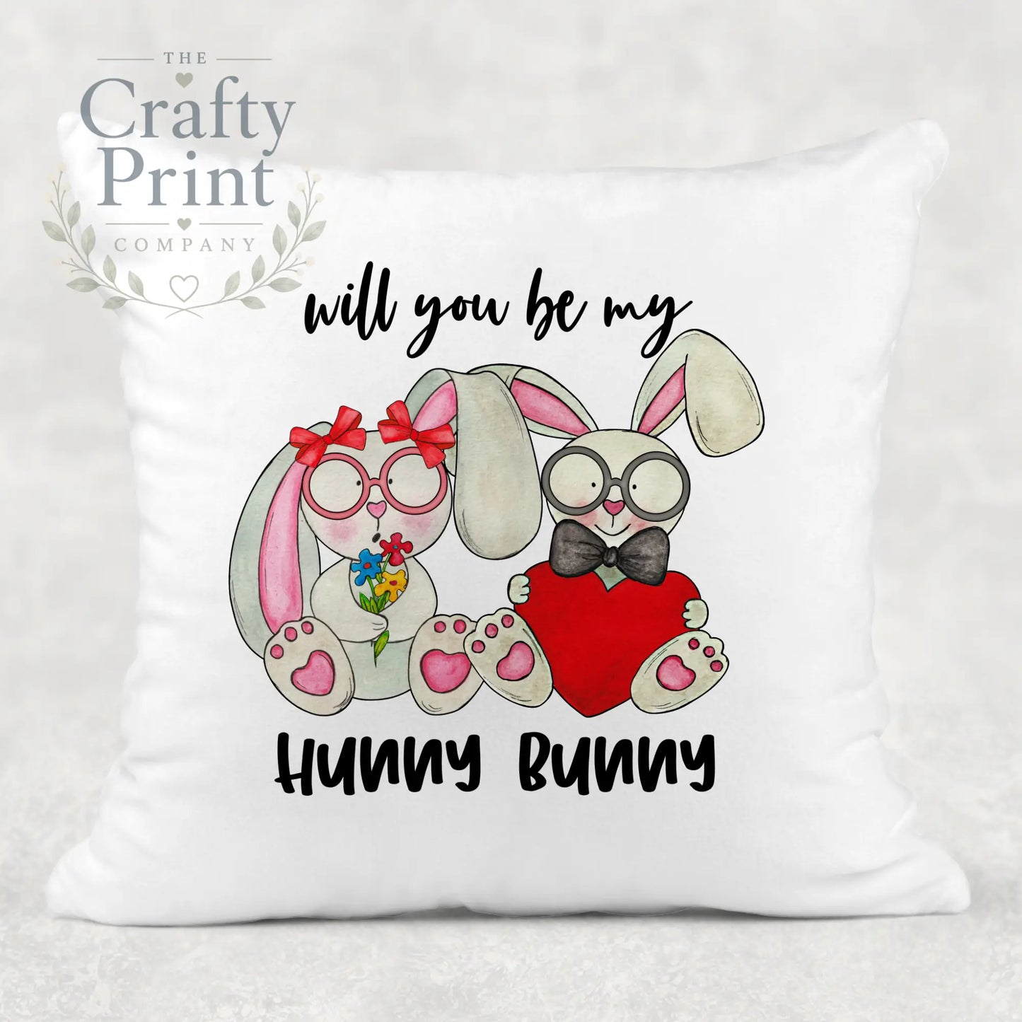 Will you be my Hunny Bunny Cushion - Chair & Sofa Cushions