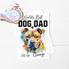 World’s Best Dog Dad Staffordshire Bull Terrier A5 Card