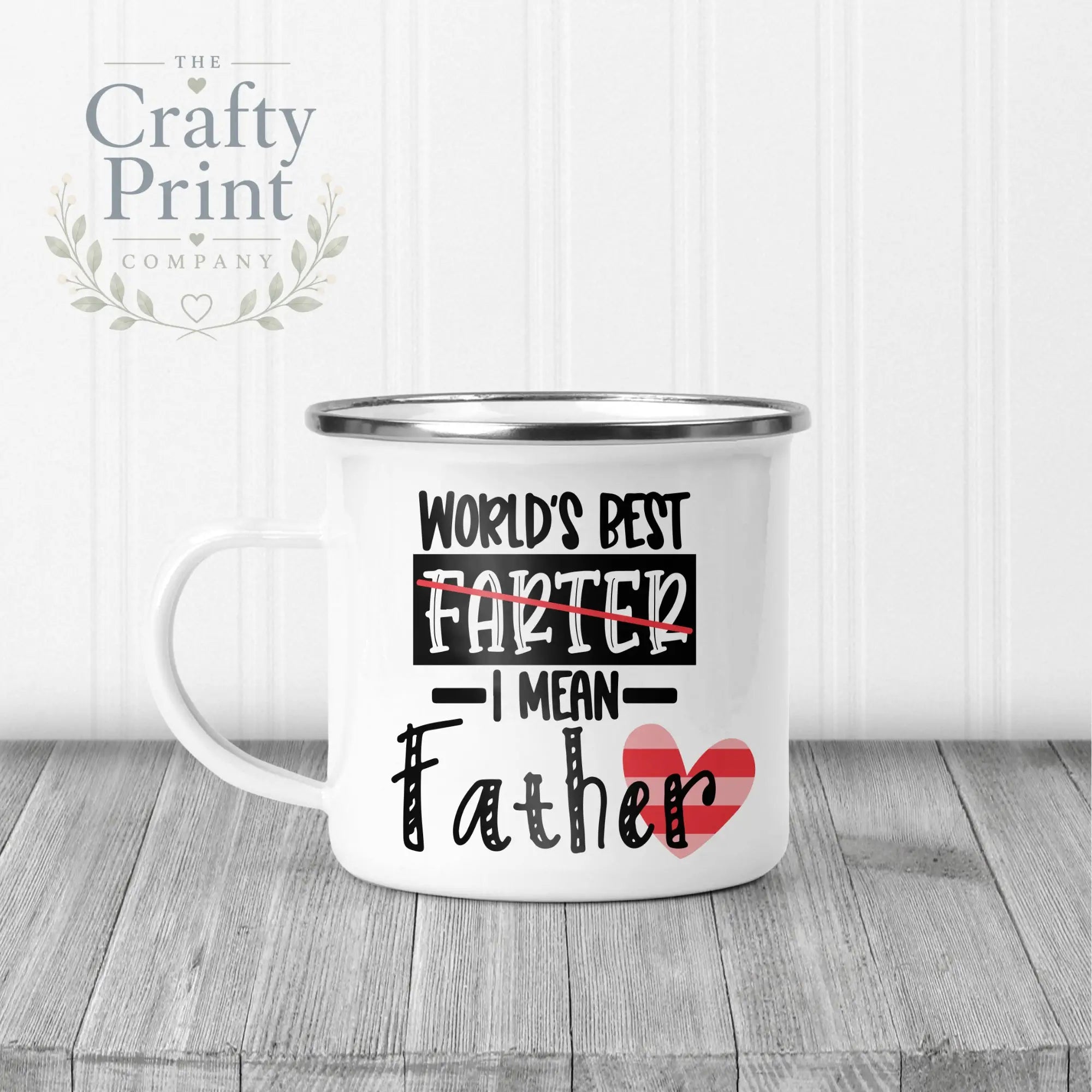 World’s Best Farter I mean father Mug - Enamel - Mugs