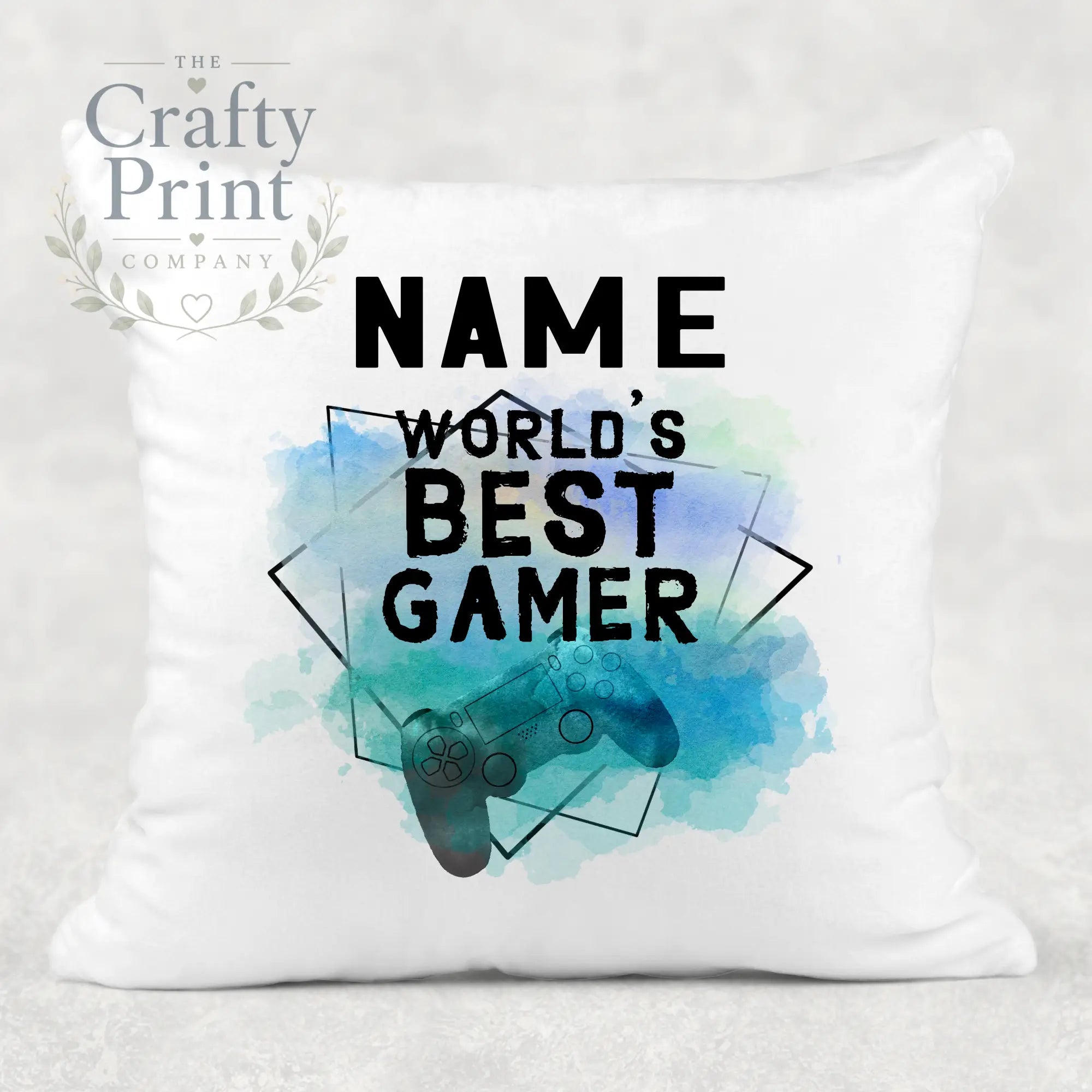 Worlds Best Gamer Playstation Cushion - Chair & Sofa