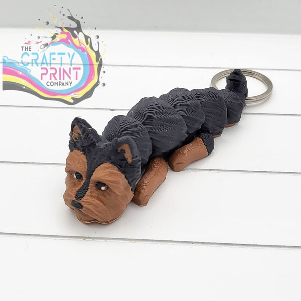 Yorkshire Terrier Articulated Flexi Keyring