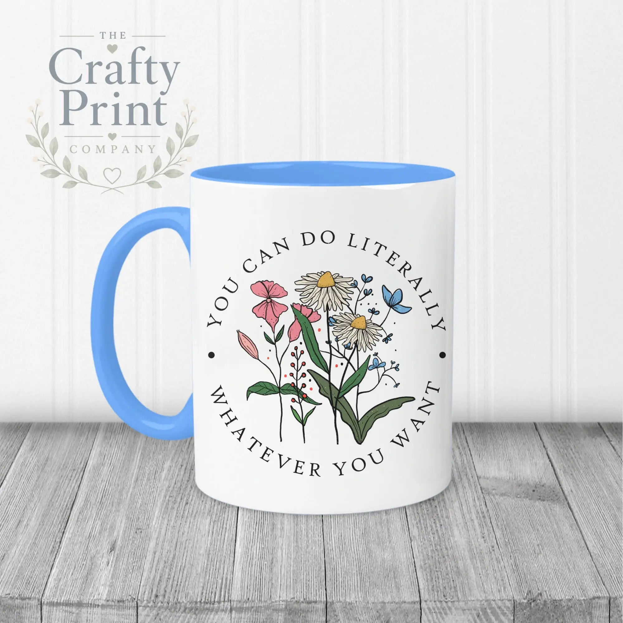 You can do literally whatever you want Mug - Blue Handle &