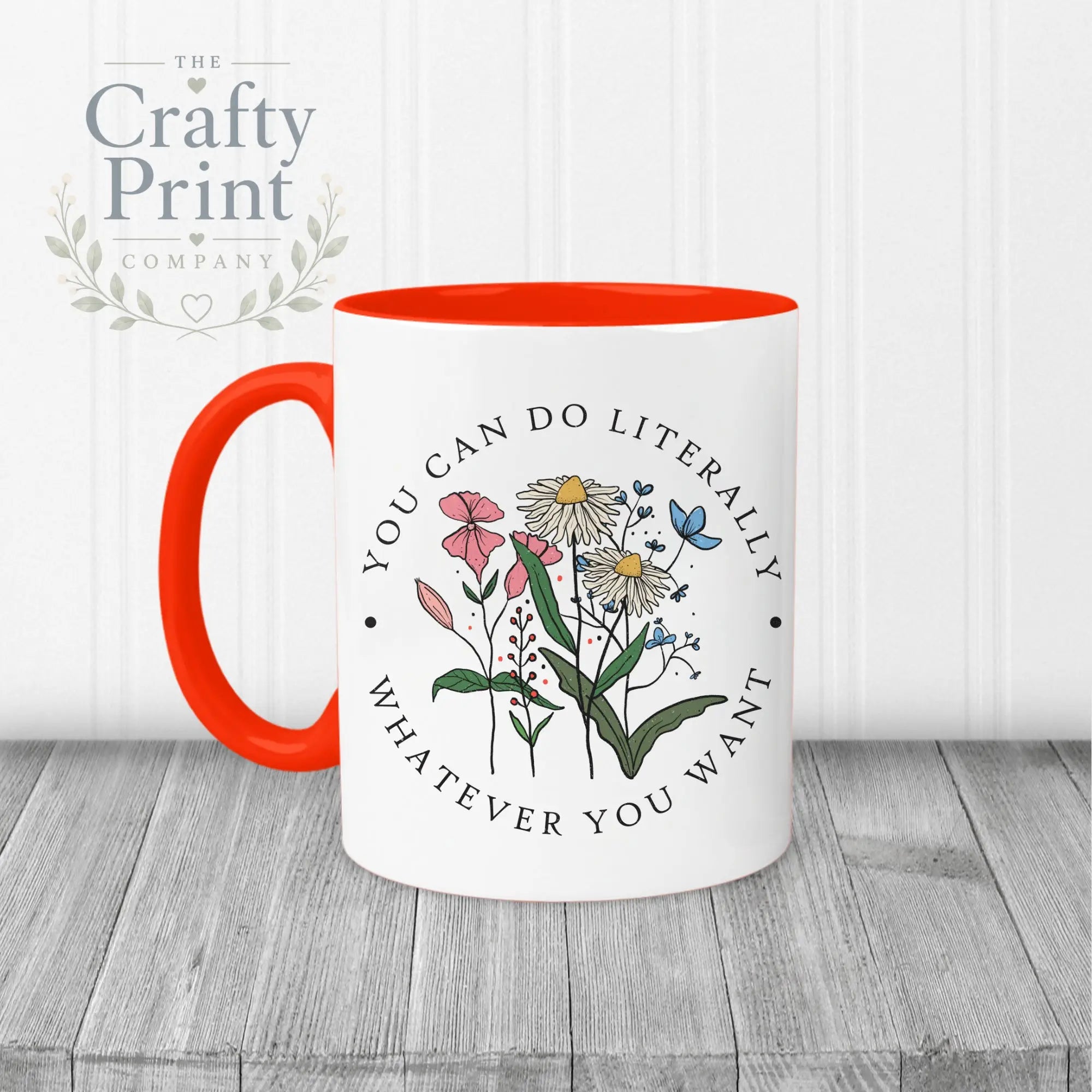 You can do literally whatever you want Mug - Red Handle &
