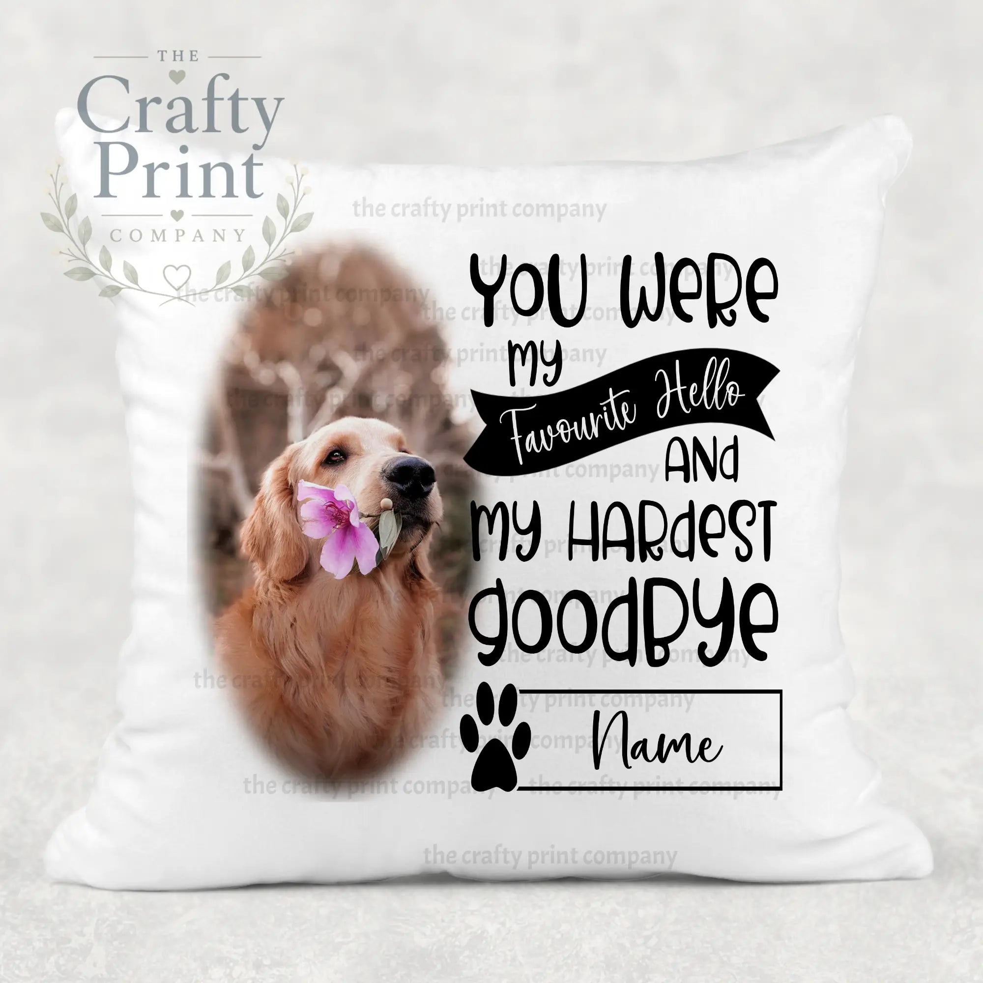 You were my favourite Hello Pet Memorial Cushion