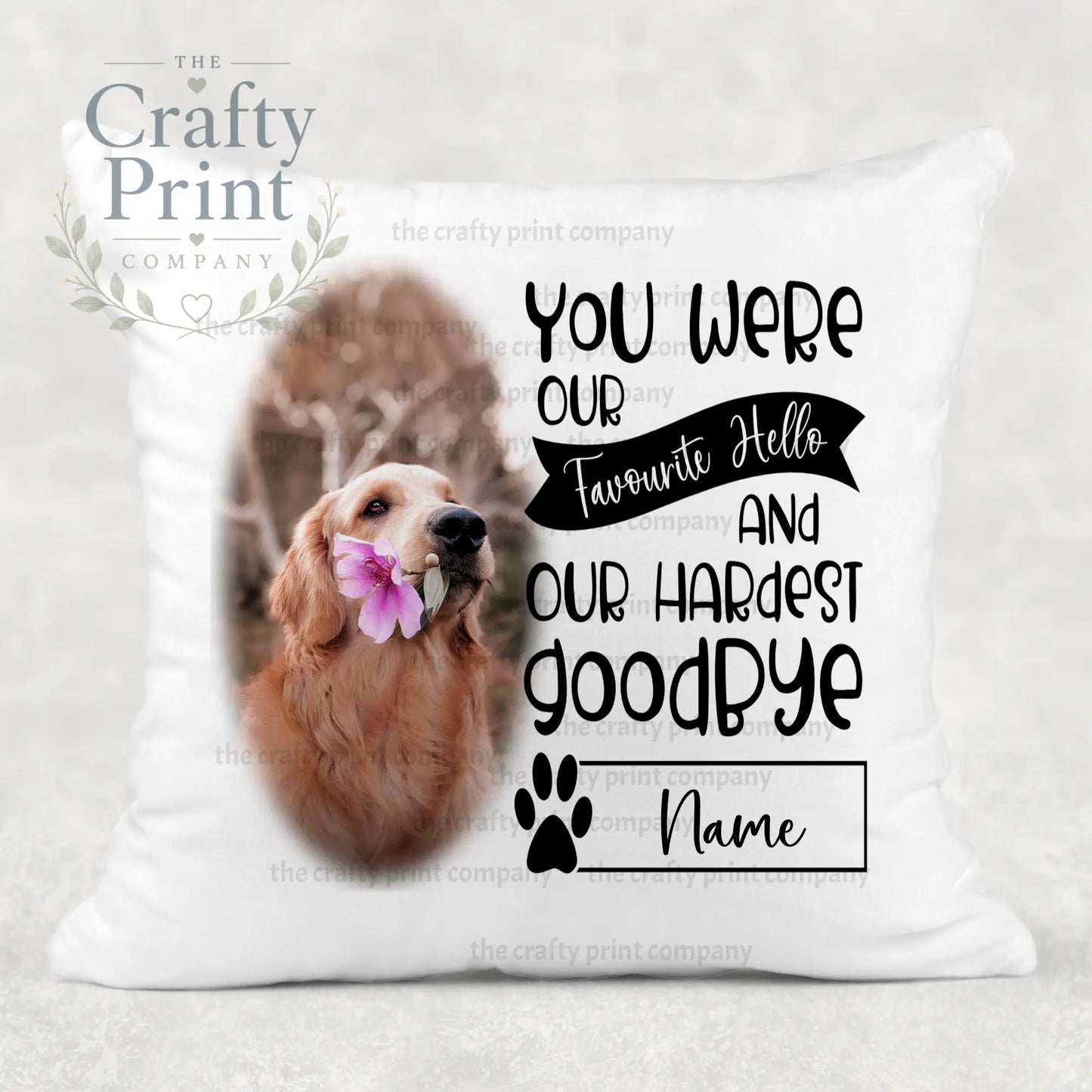 You were my favourite Hello Pet Memorial Cushion