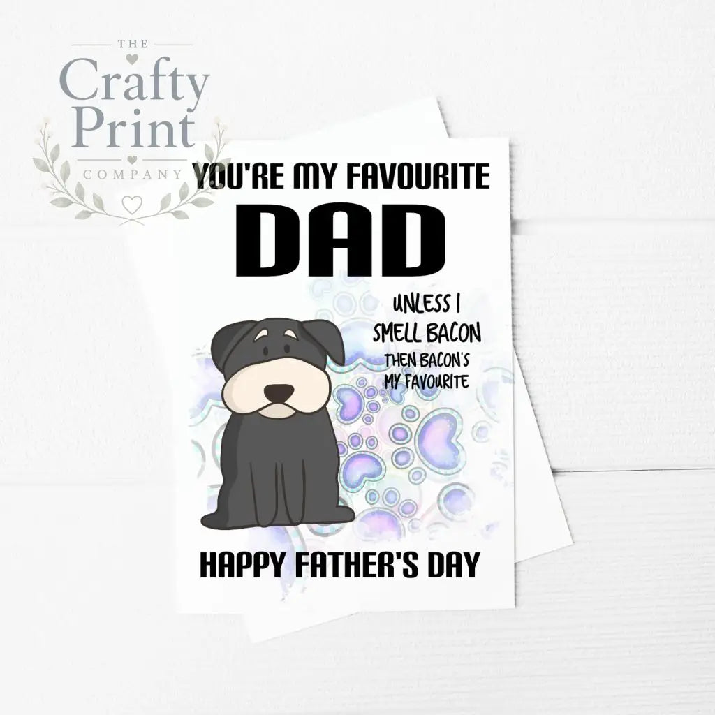 You’re my favourite Dad Funny Fathers Day A5 Card &