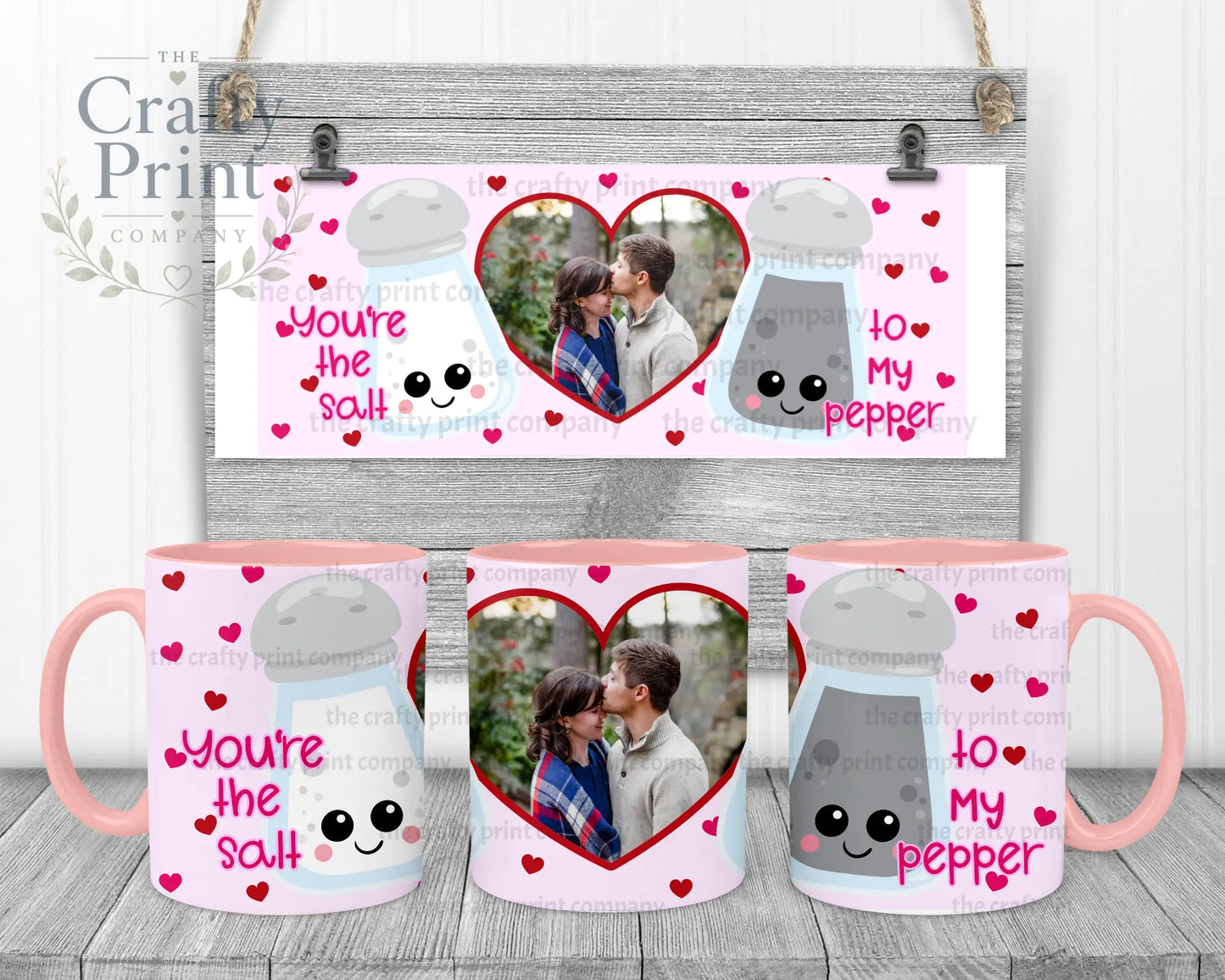 You’re the salt to my Pepper Mug - Pink Handle & Inner