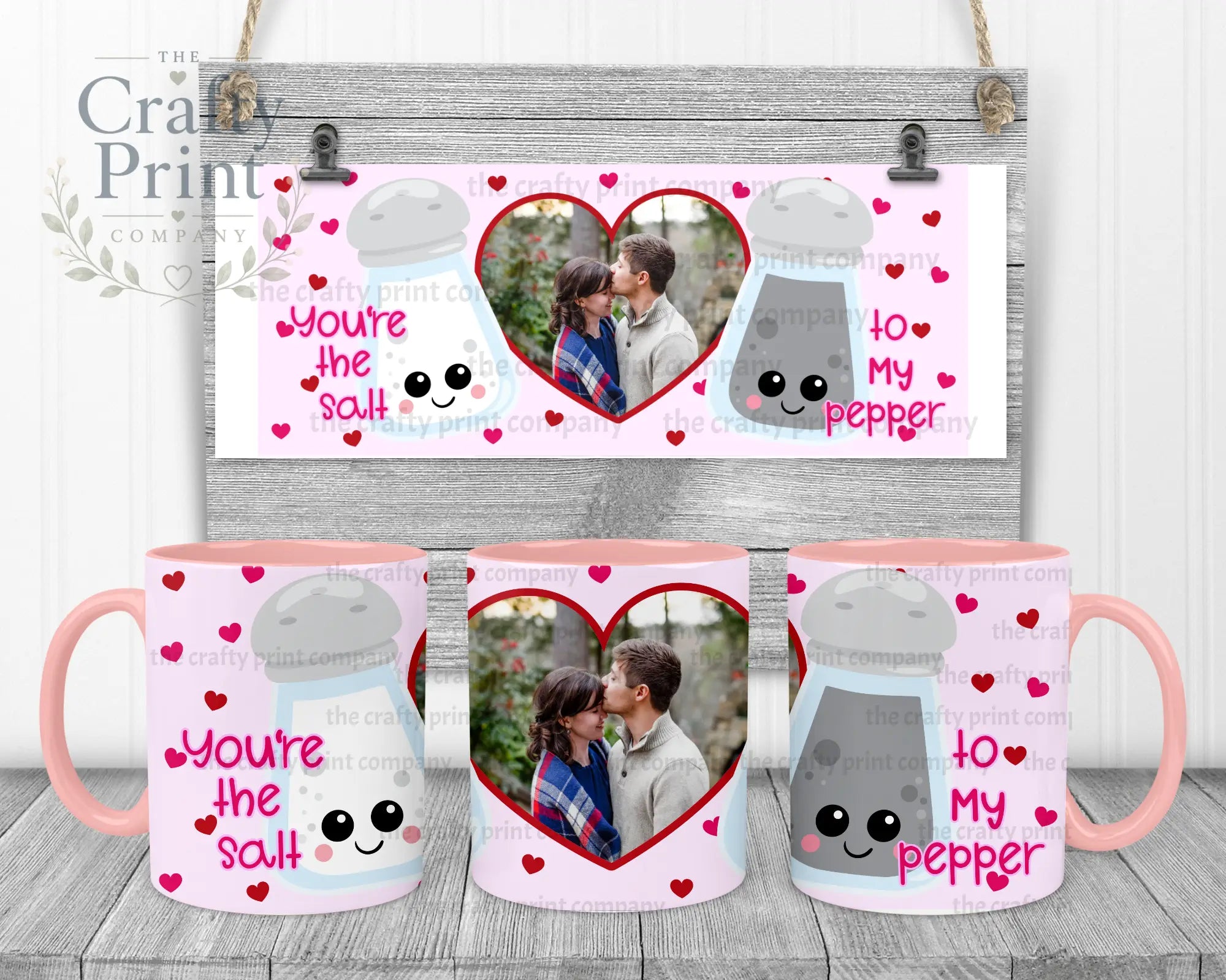 You’re the salt to my Pepper Mug - Pink Handle & Inner